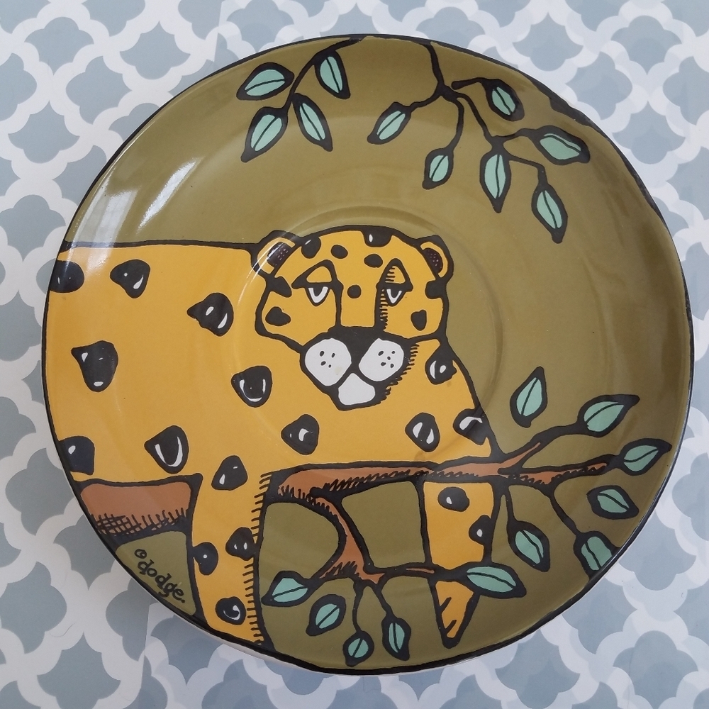 Ursula Dodge Endangered Species Cat Saucer Only